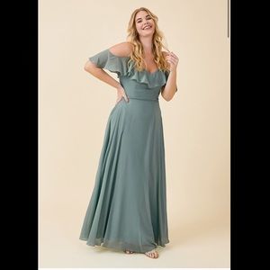 Lightly worn bridesmaid dress from Vow’d. Color is slate blue